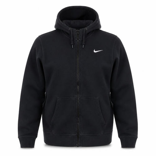 Nike Men's Black Full Zip Hoodie S Regular Fit Fleece