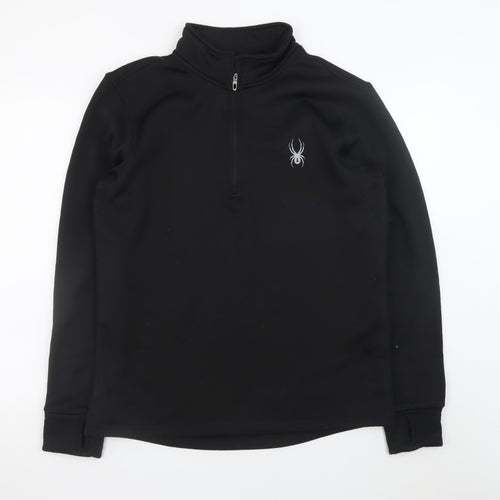 Spyder Men's Black Large 1/2 Zip Athletic Pullover Sweatshirt