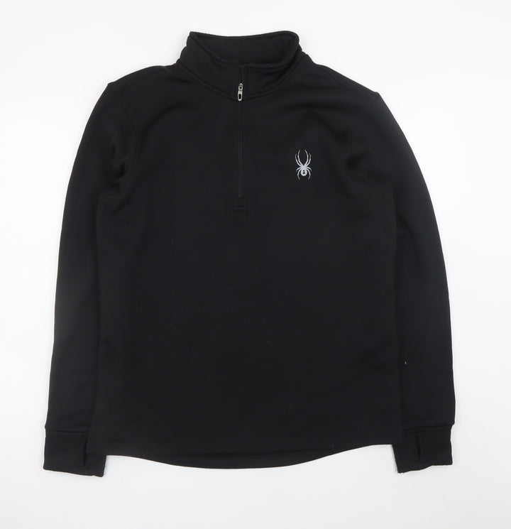 Spyder Men's Black Large 1/2 Zip Athletic Pullover Sweatshirt