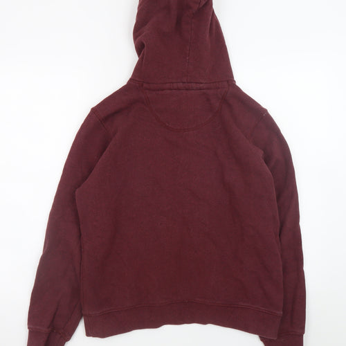 Jack Wills Womens Burgundy Hoodie UK 12 Pullover Hooded Sweatshirt