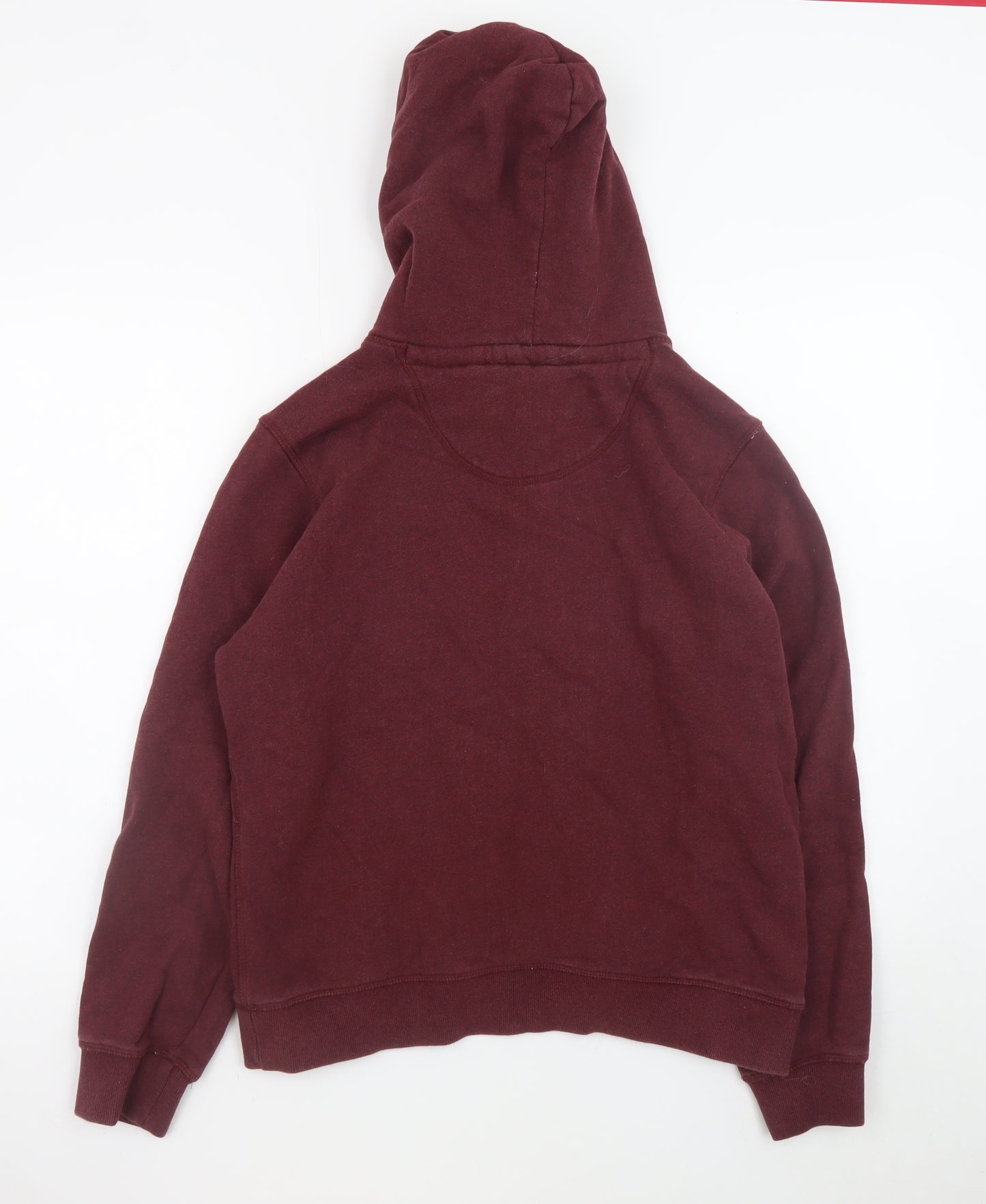 Jack Wills Womens Burgundy Hoodie UK 12 Pullover Hooded Sweatshirt