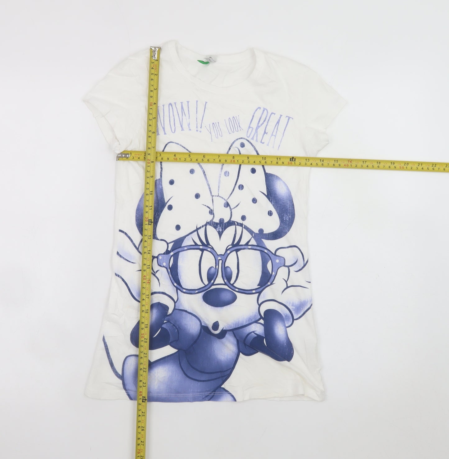 United Colors of Benetton Teens White Disney Graphic T-Shirt 2XL
