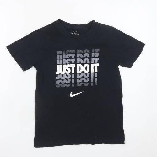 Nike Boys Black S Graphic 'Just Do It' Sports T-Shirt