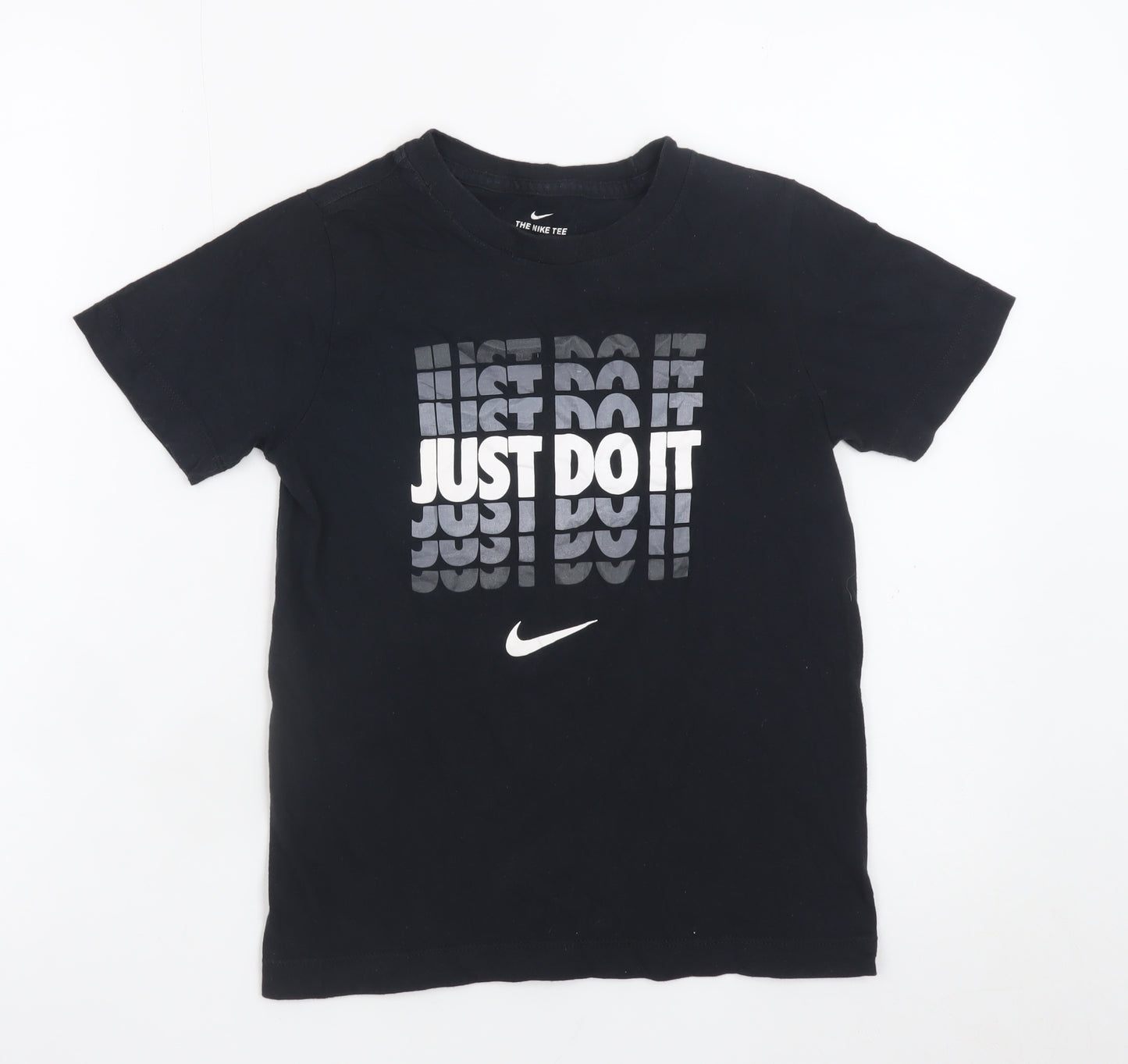 Nike Boys Black S Graphic 'Just Do It' Sports T-Shirt