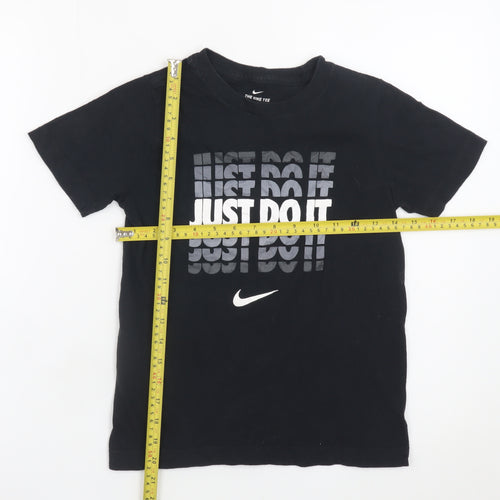 Nike Boys Black S Graphic 'Just Do It' Sports T-Shirt