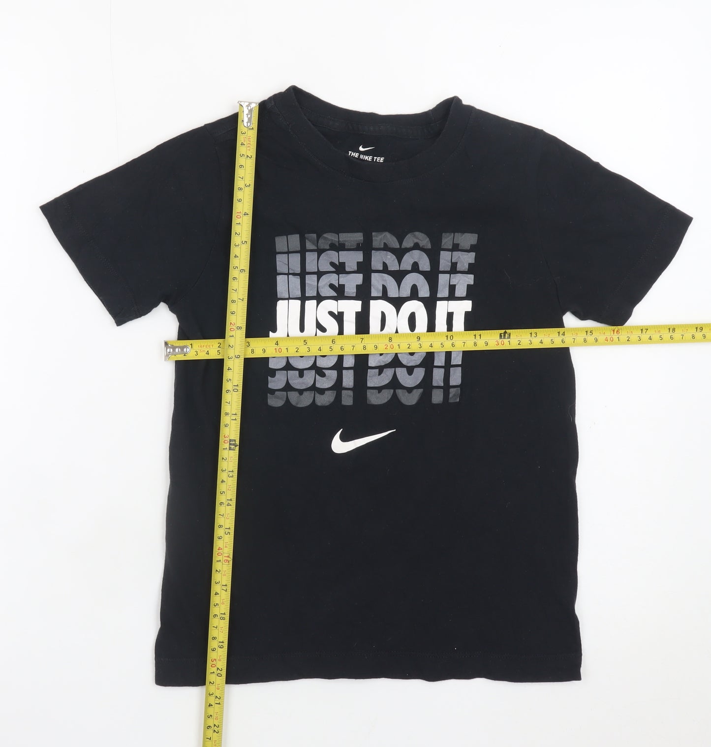 Nike Boys Black S Graphic 'Just Do It' Sports T-Shirt