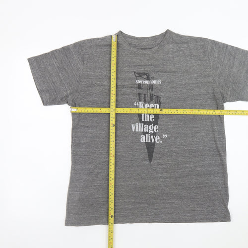 Stereophonics Men's Grey Graphic Print Band T-Shirt Size L