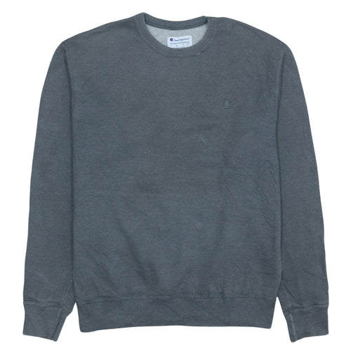 Champion Men's Grey Crew Neck Pullover Sweatshirt Size M