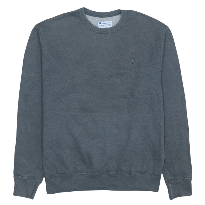 Champion Men's Grey Crew Neck Pullover Sweatshirt Size M