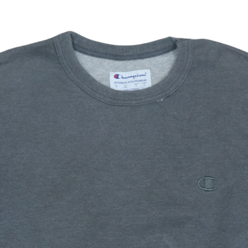 Champion Men's Grey Crew Neck Pullover Sweatshirt Size M