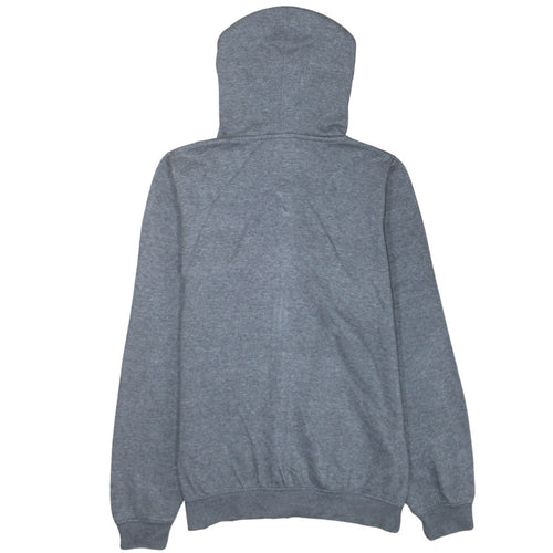 Nike Women Grey Full Zip Hoodie Small Cotton Blend Casual