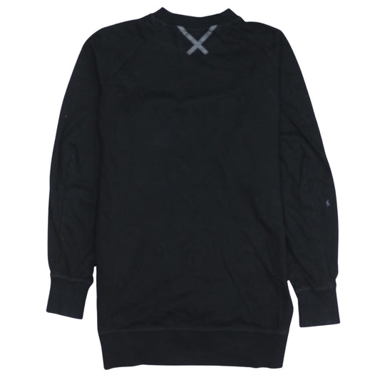 Adidas Womens Black Long Sleeve Pullover Sweatshirt Size 10