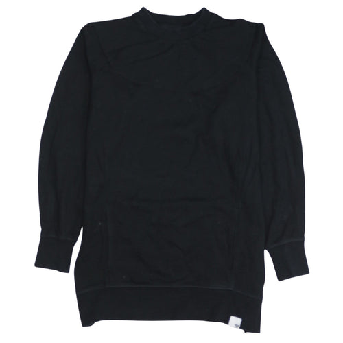 Adidas Womens Black Long Sleeve Pullover Sweatshirt Size 10