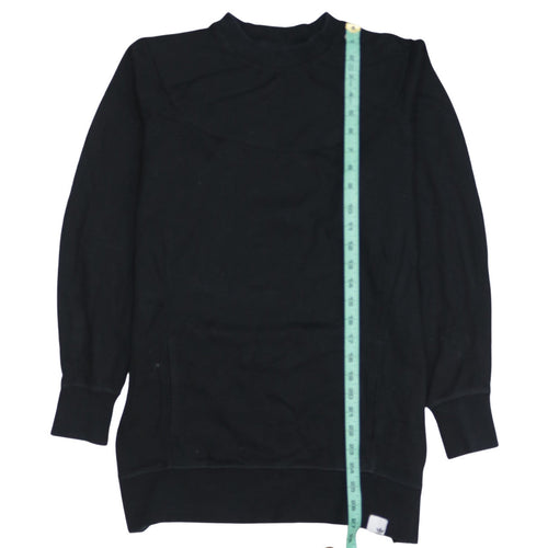 Adidas Womens Black Long Sleeve Pullover Sweatshirt Size 10