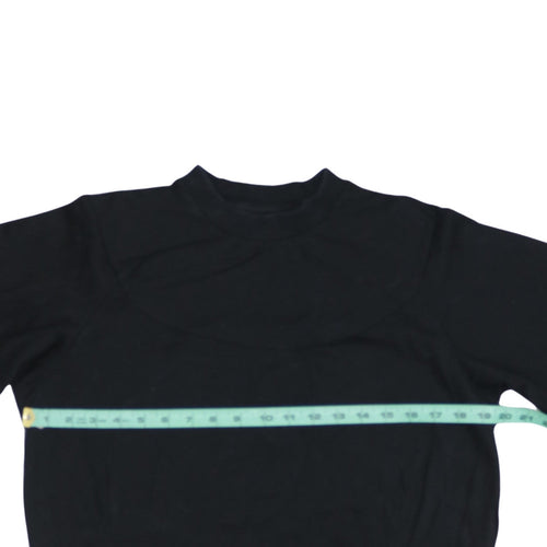 Adidas Womens Black Long Sleeve Pullover Sweatshirt Size 10