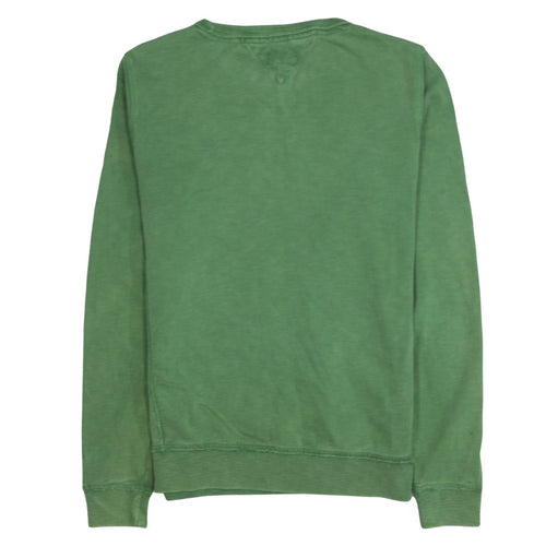 Hilfiger Denim Men's Green Cotton Crew Neck Sweatshirt M