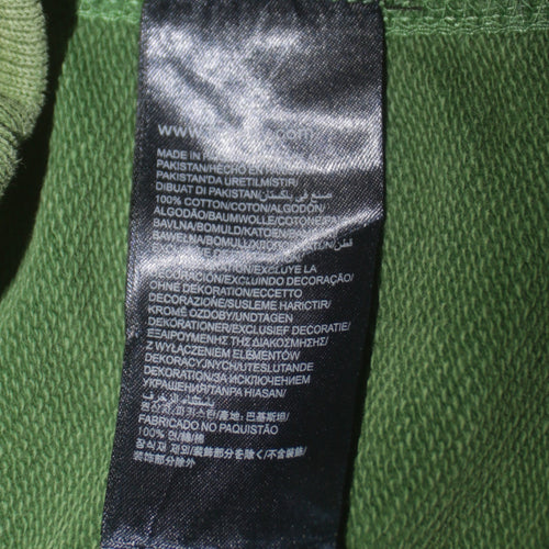 Hilfiger Denim Men's Green Cotton Crew Neck Sweatshirt M