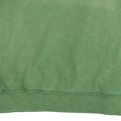 Hilfiger Denim Men's Green Cotton Crew Neck Sweatshirt M
