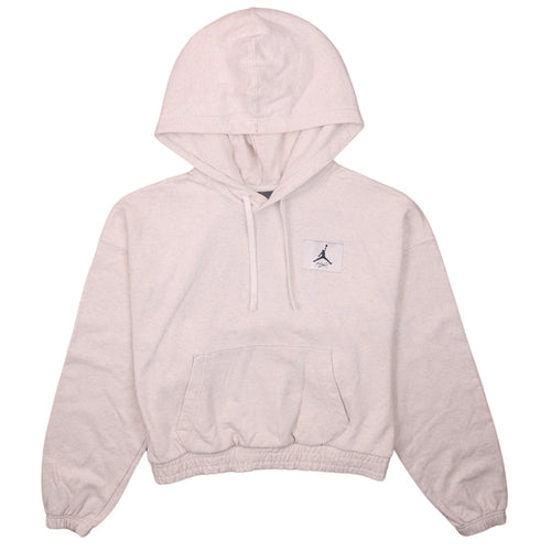 Jordan Women Beige Loose Fit Pullover Hoodie XS