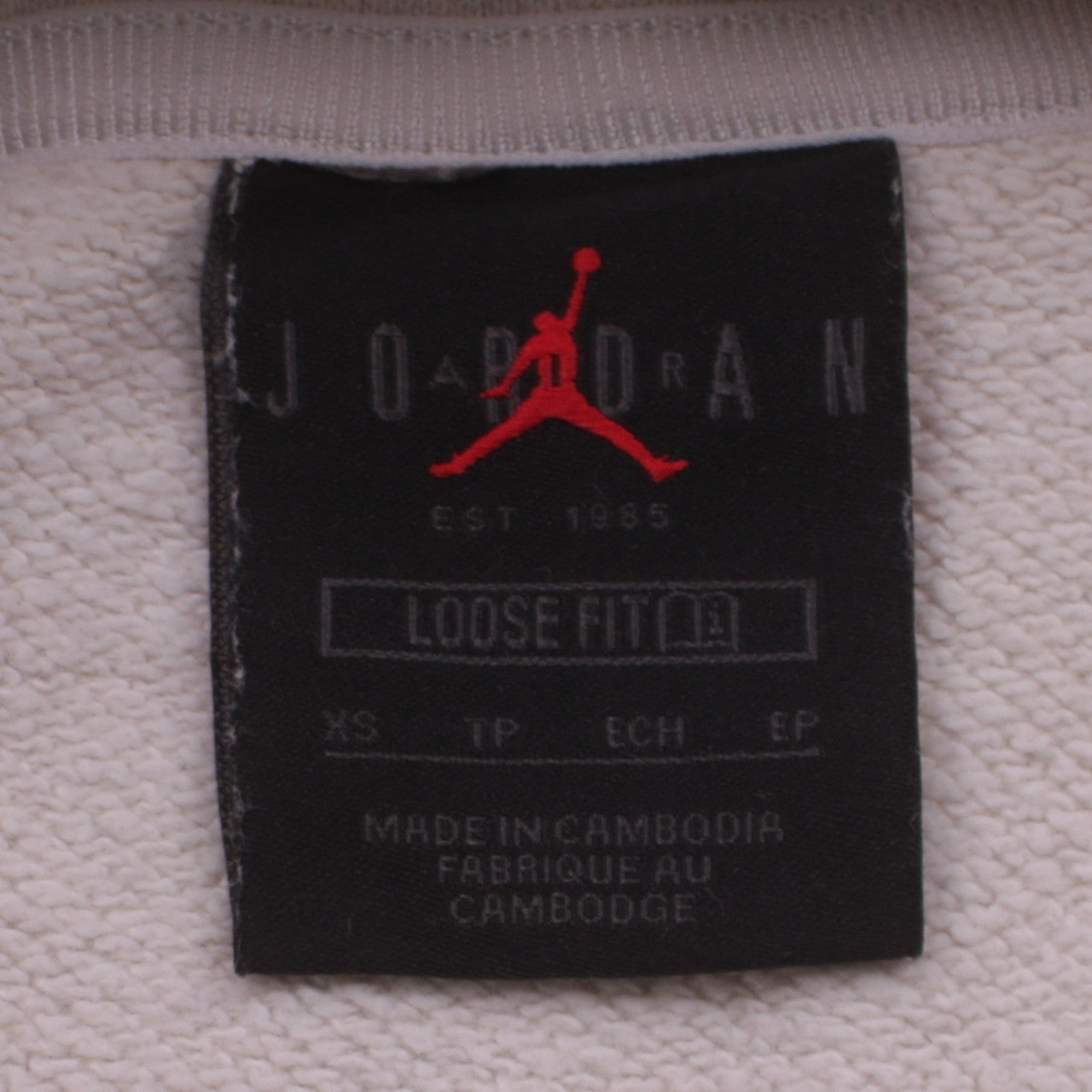 Jordan Women Beige Loose Fit Pullover Hoodie XS