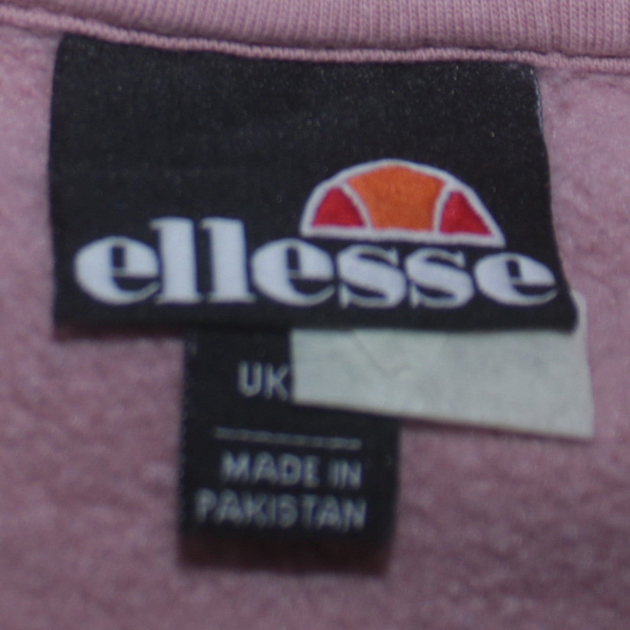 Ellesse Womens Pink Pullover Sweatshirt Size M Cotton Blend Logo Crew Neck