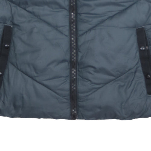 Gap Men's Grey Puffer Waistcoat M Regular Fit Lightweight