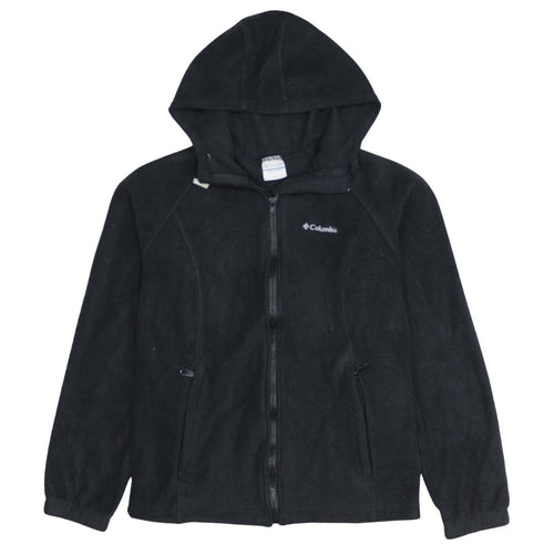 Columbia Womens Black Fleece Hooded Full Zip Jacket Size M