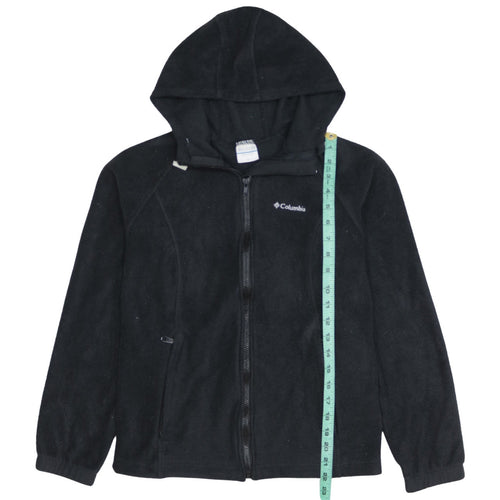 Columbia Womens Black Fleece Hooded Full Zip Jacket Size M