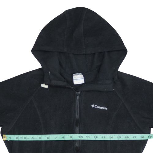 Columbia Womens Black Fleece Hooded Full Zip Jacket Size M
