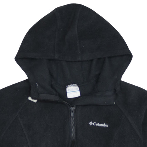 Columbia Womens Black Fleece Hooded Full Zip Jacket Size M