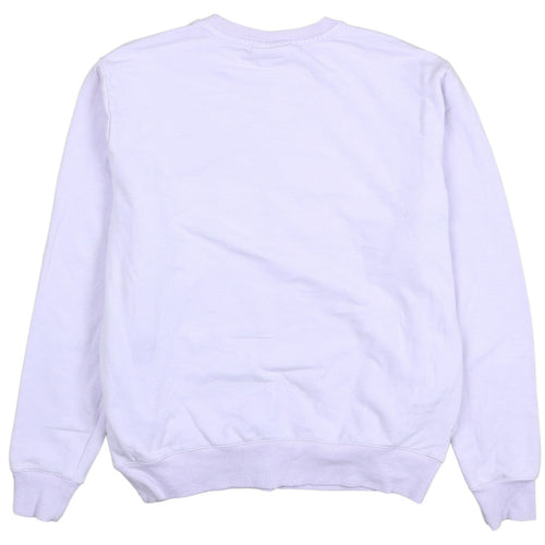 FILA Womens Lilac Crew Neck Sweatshirt Size S Casual Logo Pullover