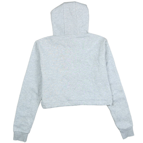 Fila Women Grey Pullover Hoodie UK 12 Logo Drawstring Casual