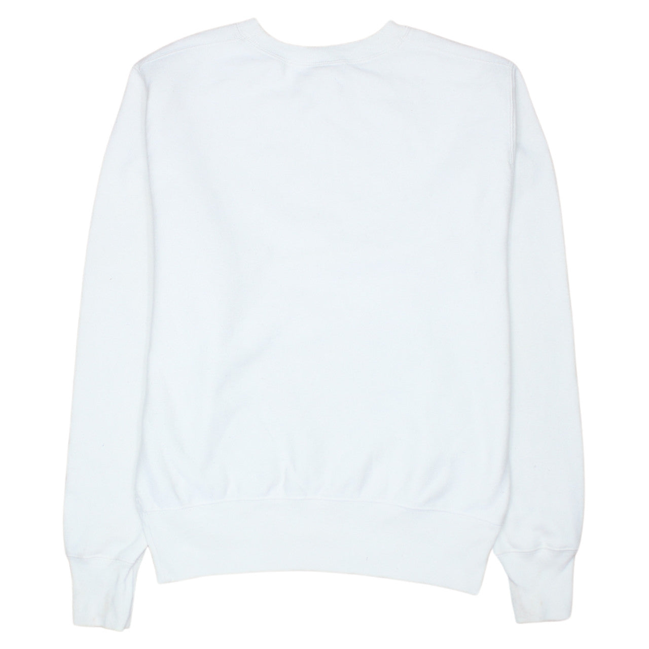 Champion Men's White Small Logo Crew Neck Pullover Sweatshirt
