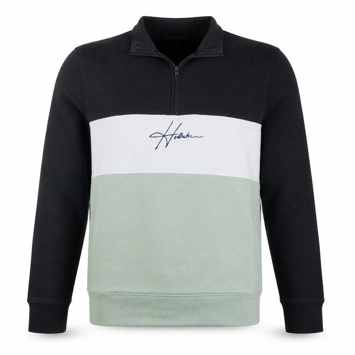 Hollister Men’s Multicoloured XL 1/4 Zip Logo Sweatshirt