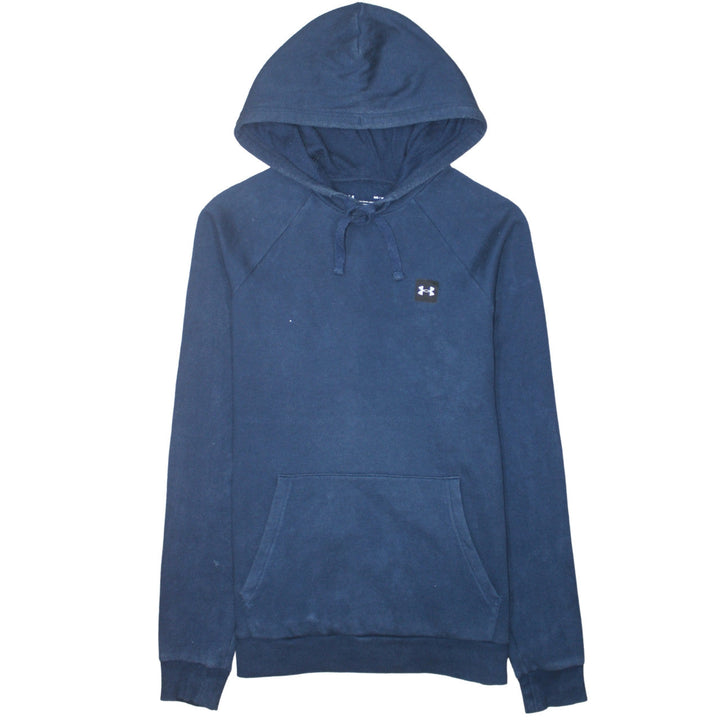 Under Armour Men’s Blue Pullover Hoodie M Loose Fit Fleece Sweatshirt