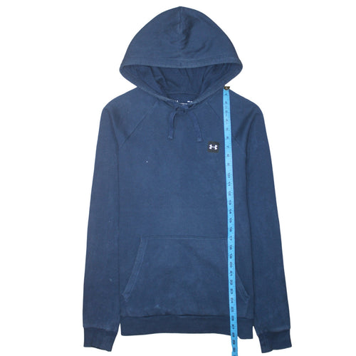 Under Armour Men’s Blue Pullover Hoodie M Loose Fit Fleece Sweatshirt