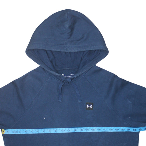 Under Armour Men’s Blue Pullover Hoodie M Loose Fit Fleece Sweatshirt