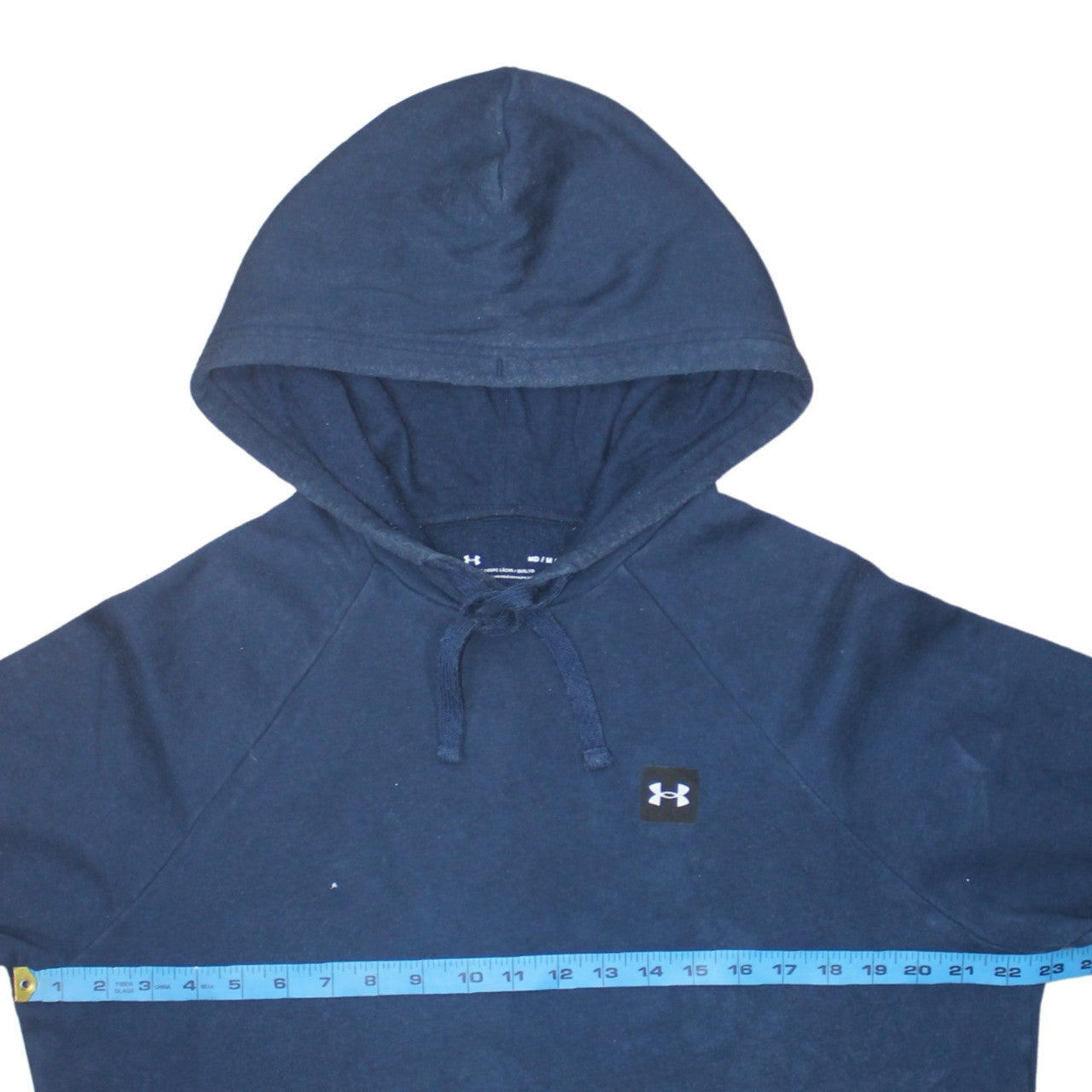 Under Armour Men’s Blue Pullover Hoodie M Loose Fit Fleece Sweatshirt