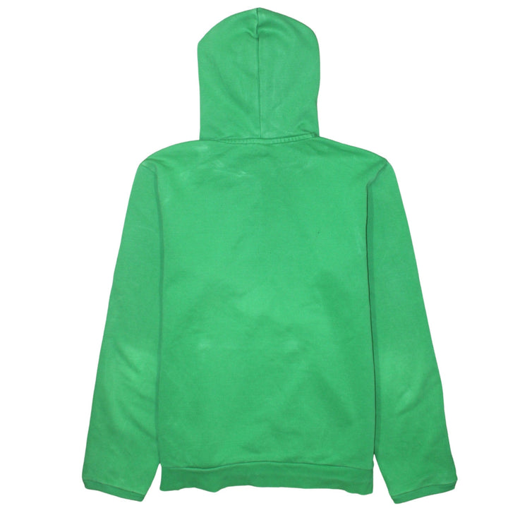 Puma Womens Green Pullover Hoodie UK 16 Cotton Blend Logo Casual