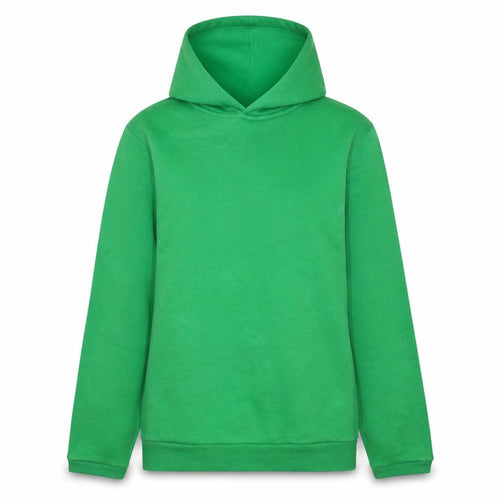 Puma Womens Green Pullover Hoodie UK 16 Cotton Blend Logo Casual