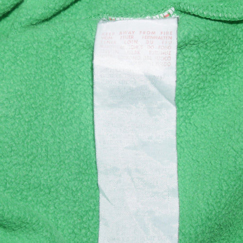 Puma Womens Green Pullover Hoodie UK 16 Cotton Blend Logo Casual