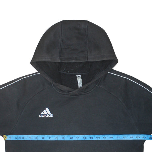 Adidas Men's Black Pullover Hoodie M Sports Fleece Sweatshirt