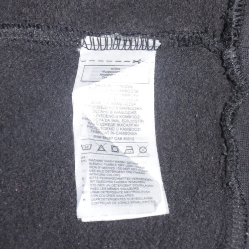 Adidas Men's Black Pullover Hoodie M Sports Fleece Sweatshirt