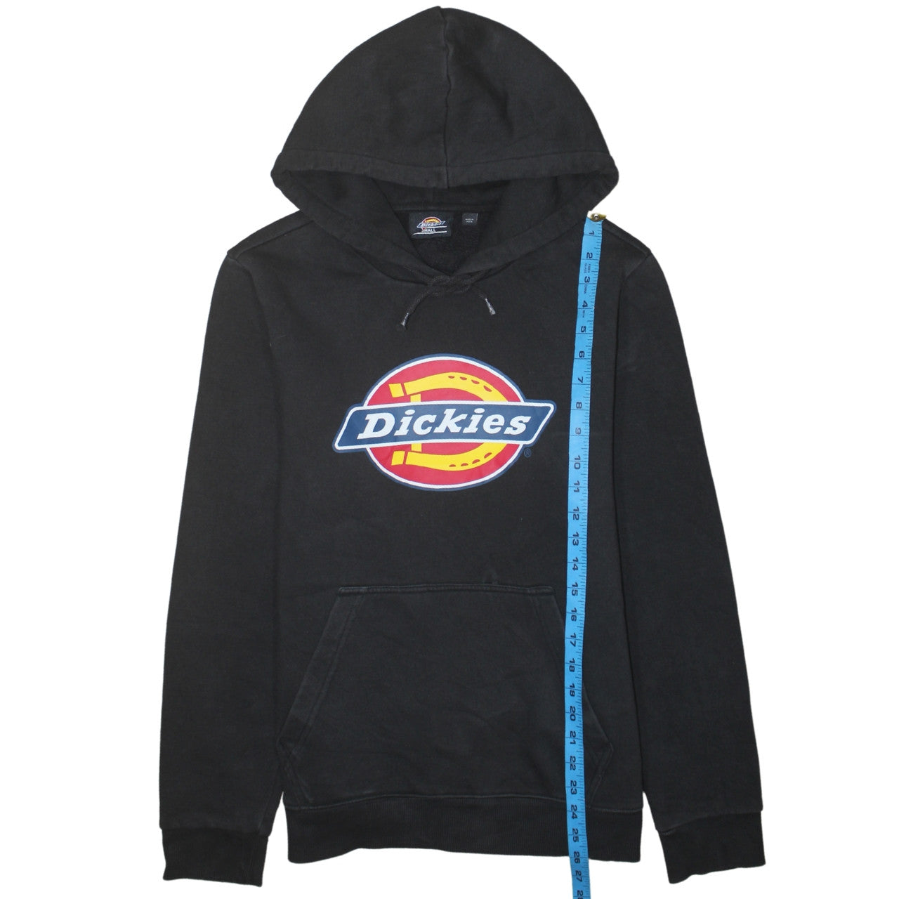 Dickies Men’s Black Small Pullover Hoodie Fleece Logo Classic