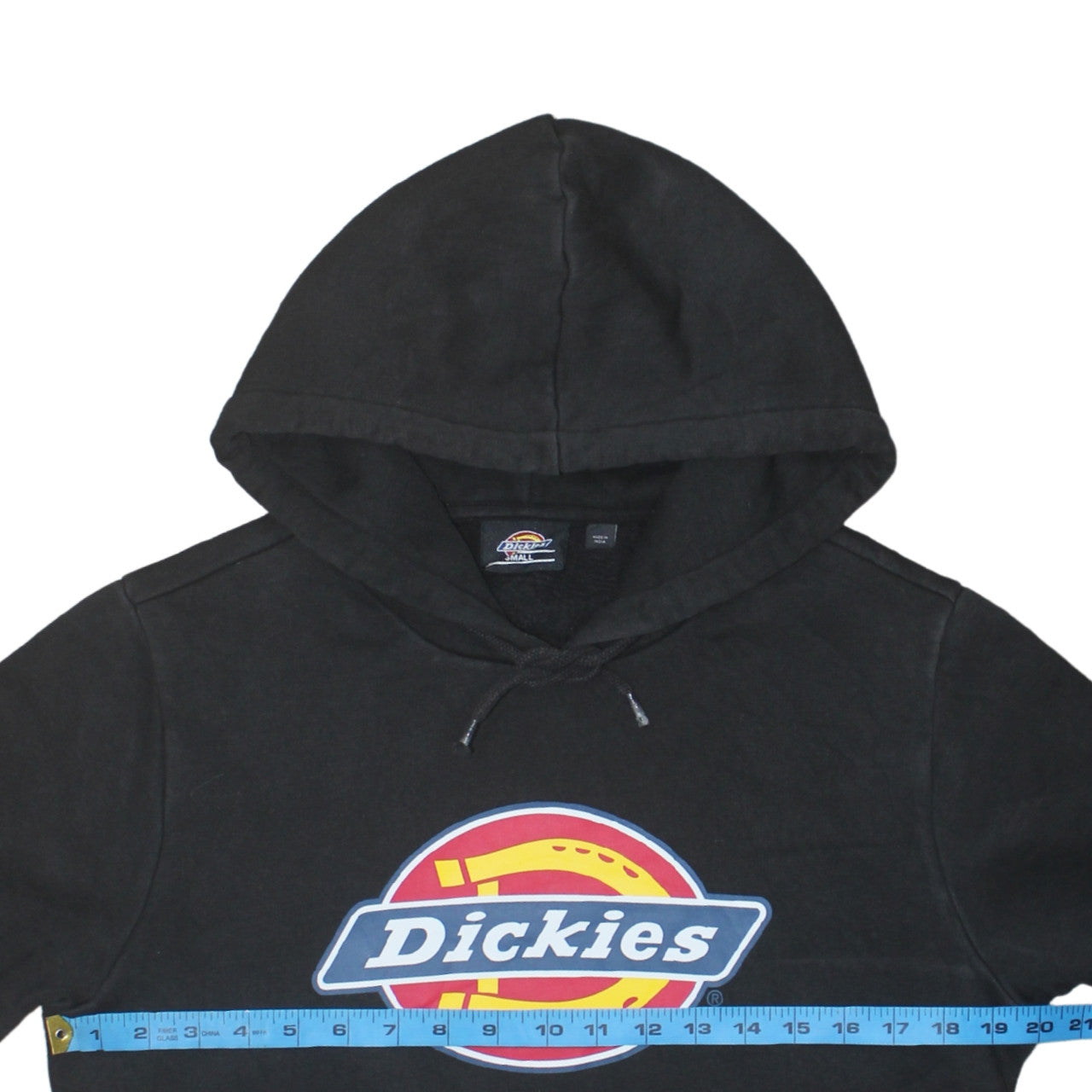 Dickies Men’s Black Small Pullover Hoodie Fleece Logo Classic