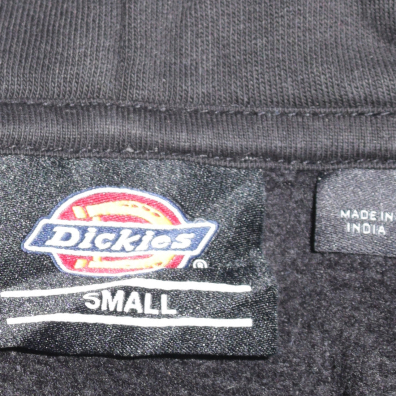 Dickies Men’s Black Small Pullover Hoodie Fleece Logo Classic