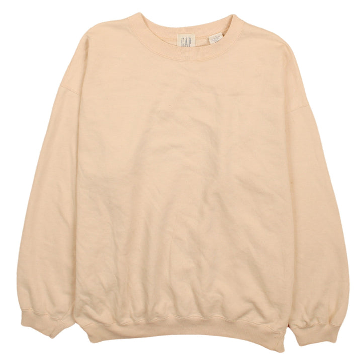 GAP Womens Beige Pullover Sweatshirt Cotton Blend Size M Casual