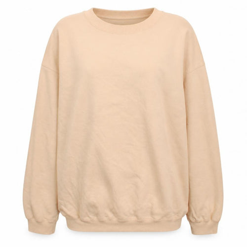 Gap Womens Beige Pullover Sweatshirt Cotton Blend Size M Casual