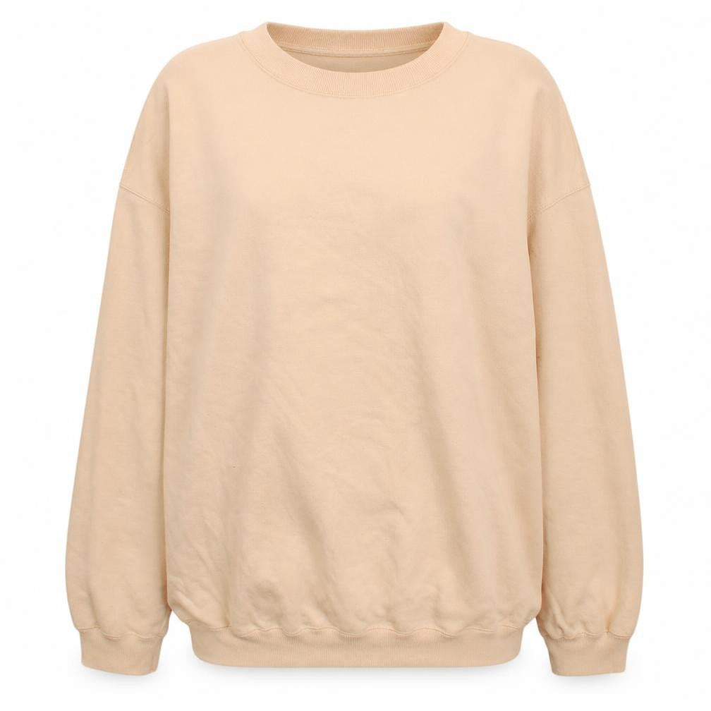 Gap Womens Beige Pullover Sweatshirt Cotton Blend Size M Casual