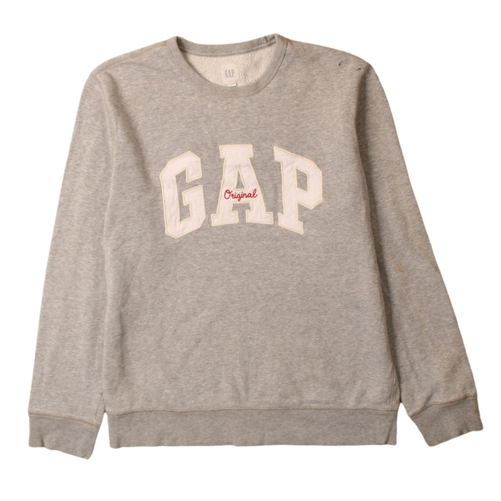 GAP Women's Grey Pullover Sweatshirt Original Logo Size M